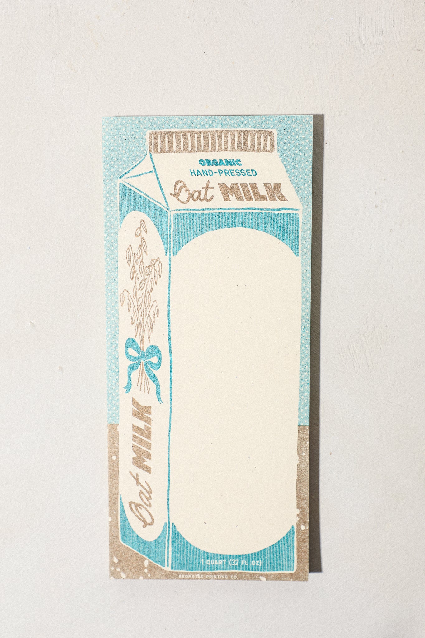 Oat Milk Notepad