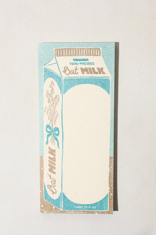 Oat Milk Notepad