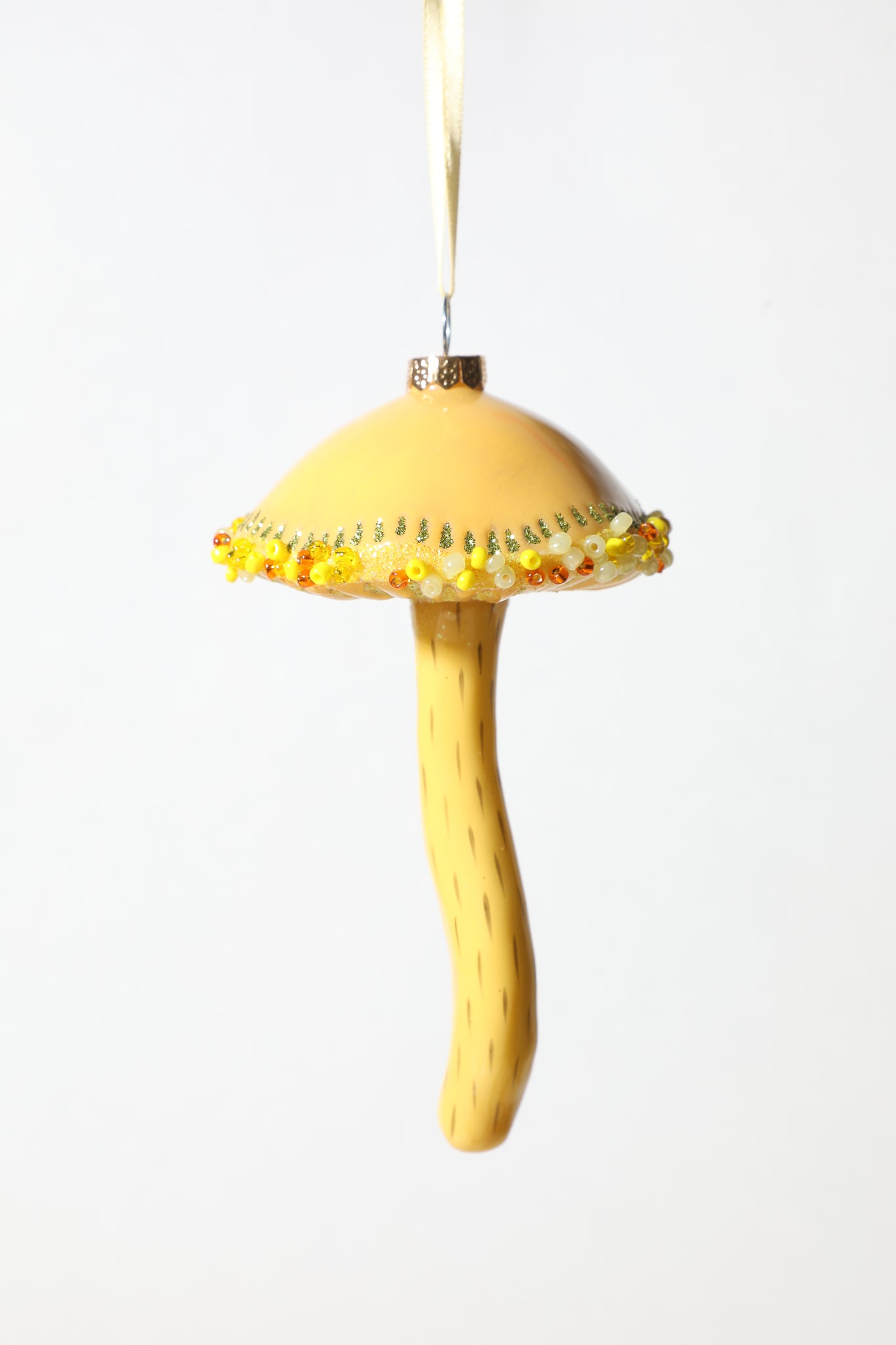 Load image into Gallery viewer, Magical Mushroom Ornament / Yellow
