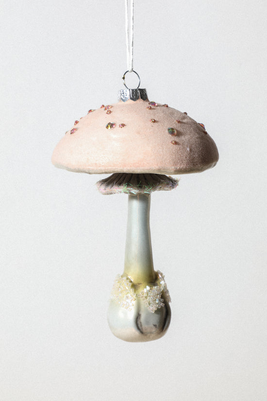 Magical Mushroom Ornament / Pink Frilled