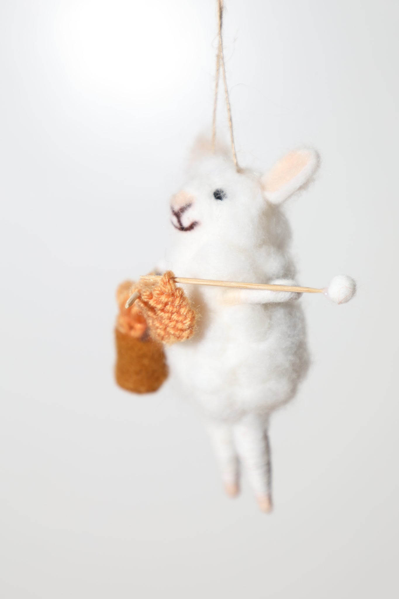 Knitting Sheep Ornament