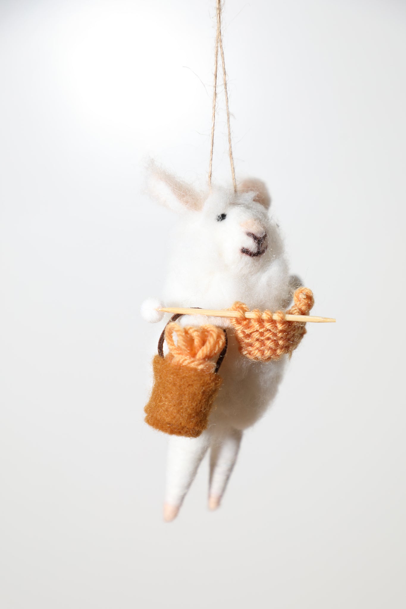 Knitting Sheep Ornament