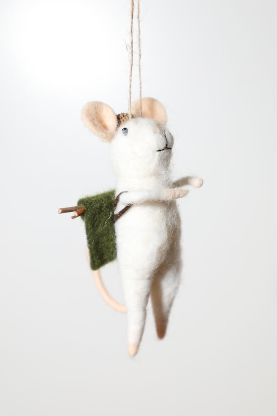 Hiking Mice Ornament