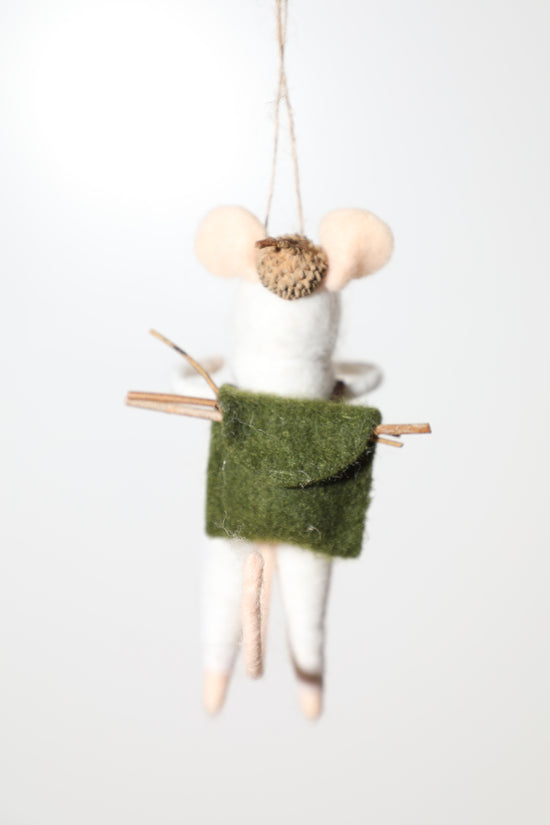Hiking Mice Ornament