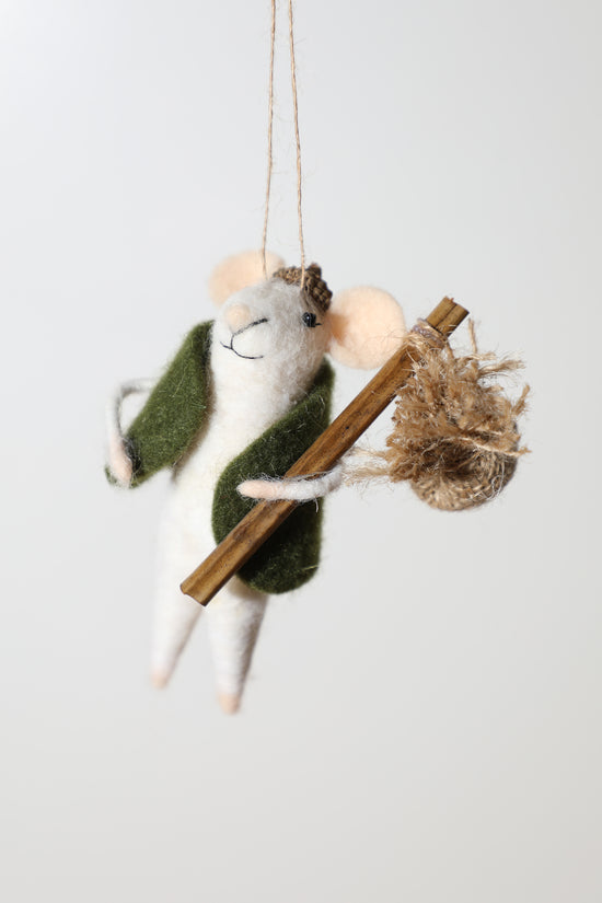 Hiking Mice Ornament
