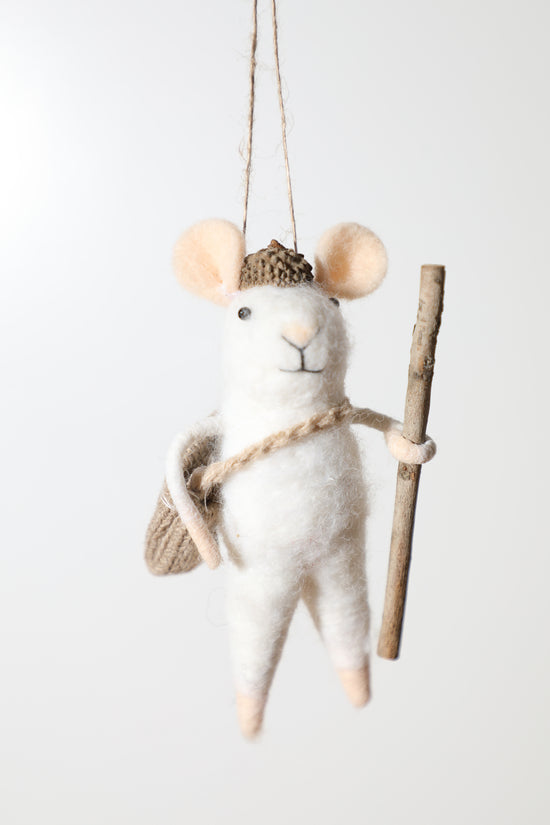 Hiking Mice Ornament