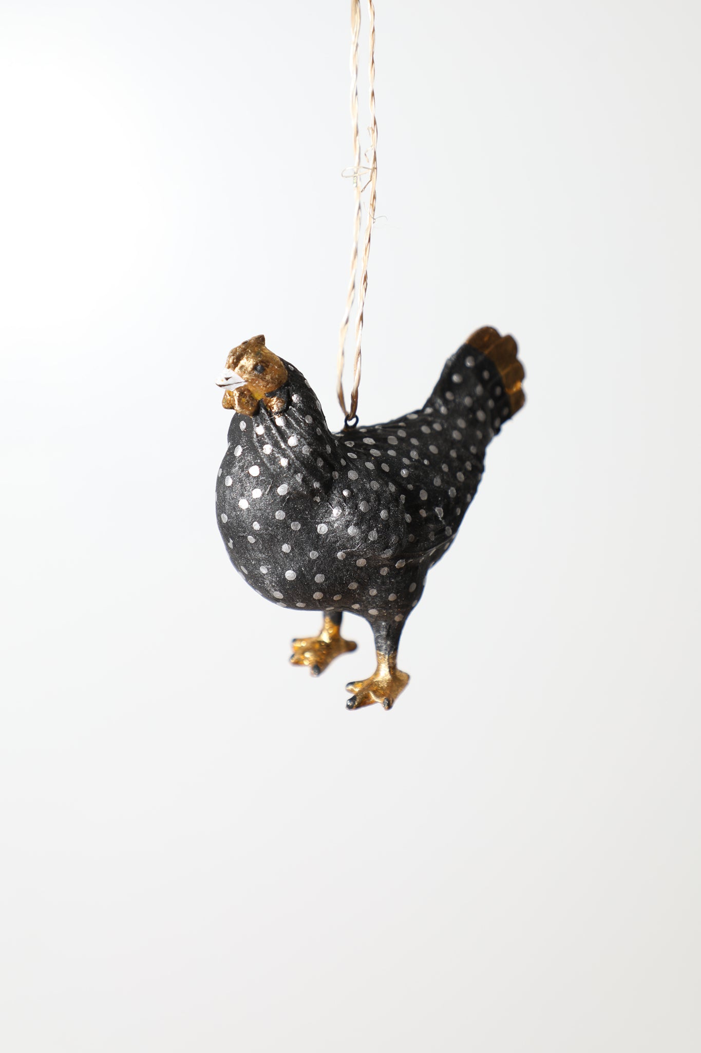Polka Dot Chicken Ornament