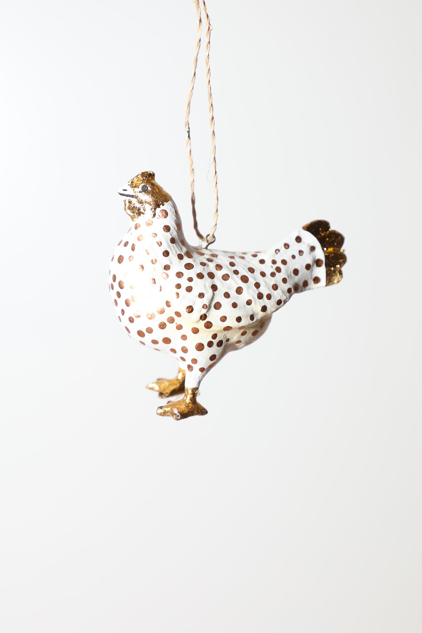 Polka Dot Chicken Ornament