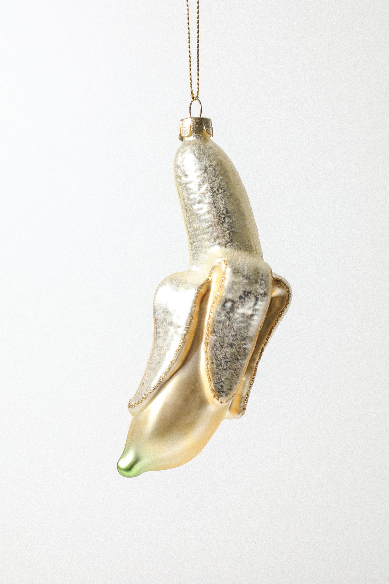 Glass Banana Ornament