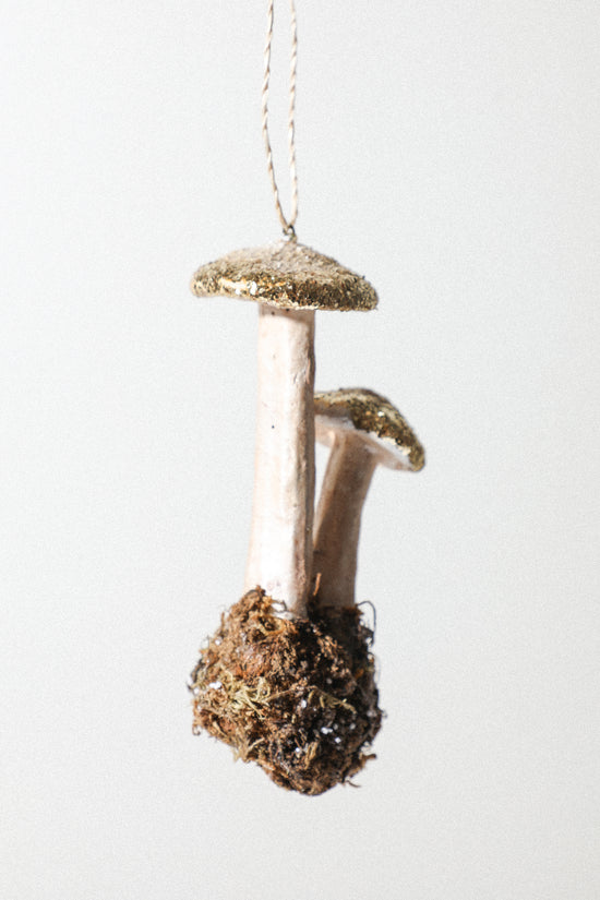 Glitter Mushroom Ornament