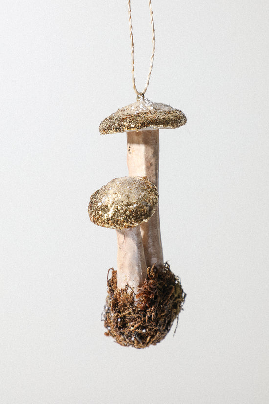 Glitter Mushroom Ornament