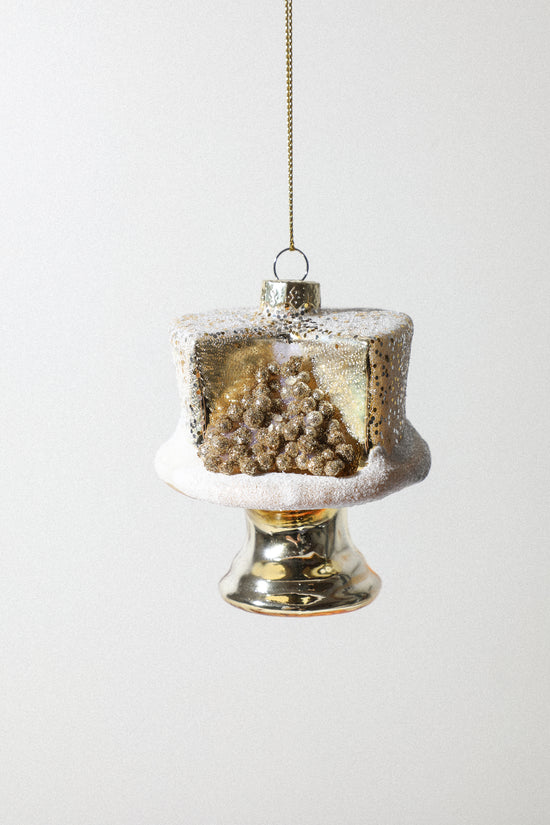 Gold Cake Ornament