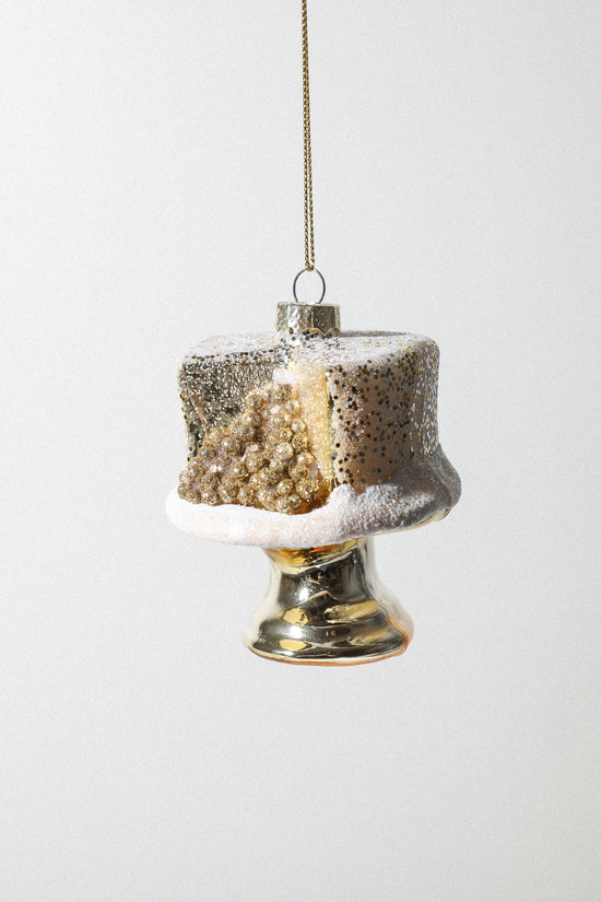 Gold Cake Ornament