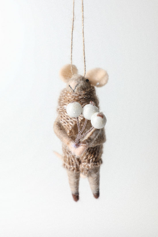 Midwinter Mouse Felt Ornament