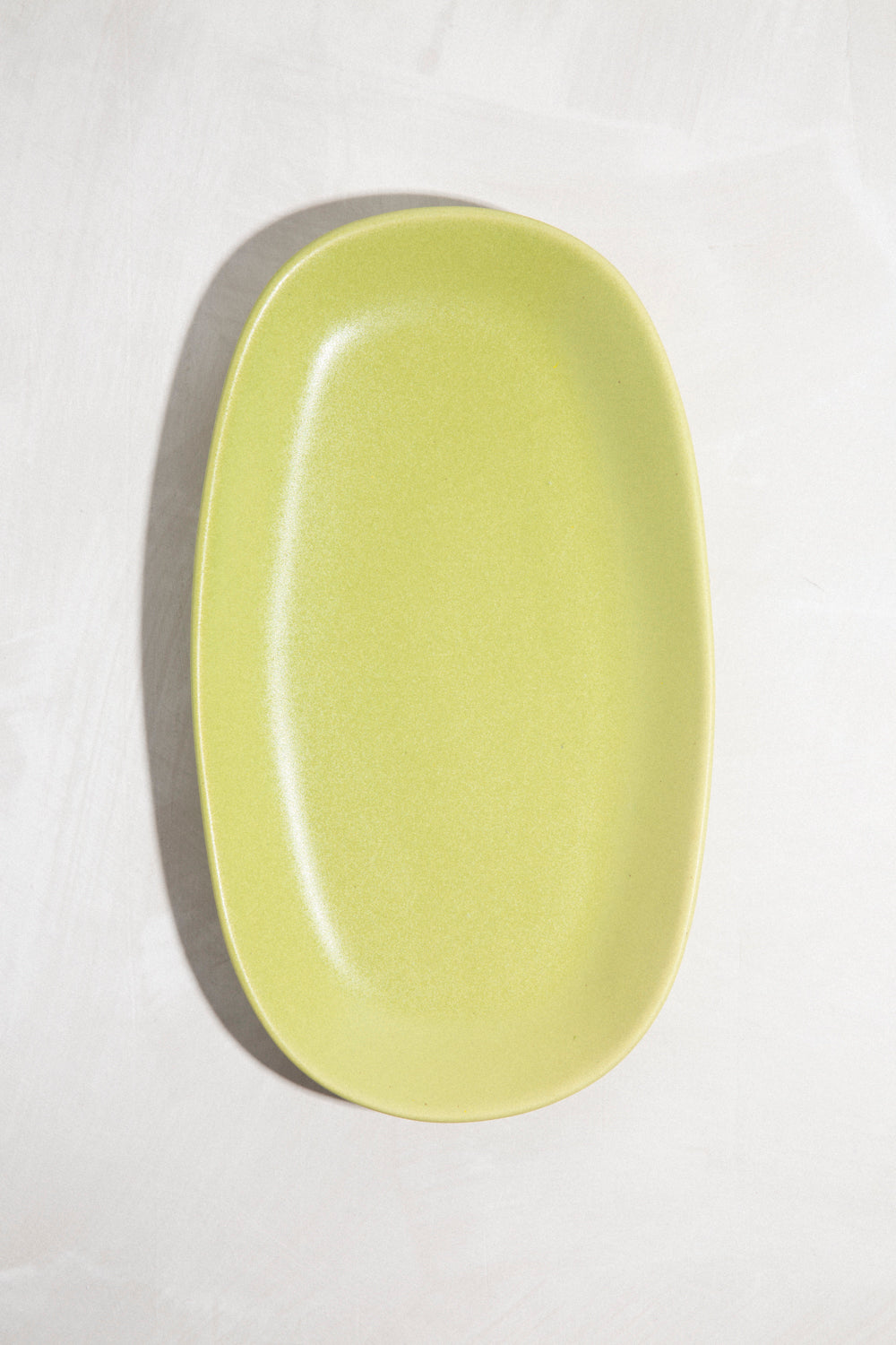 Oval Platter / Honeydew