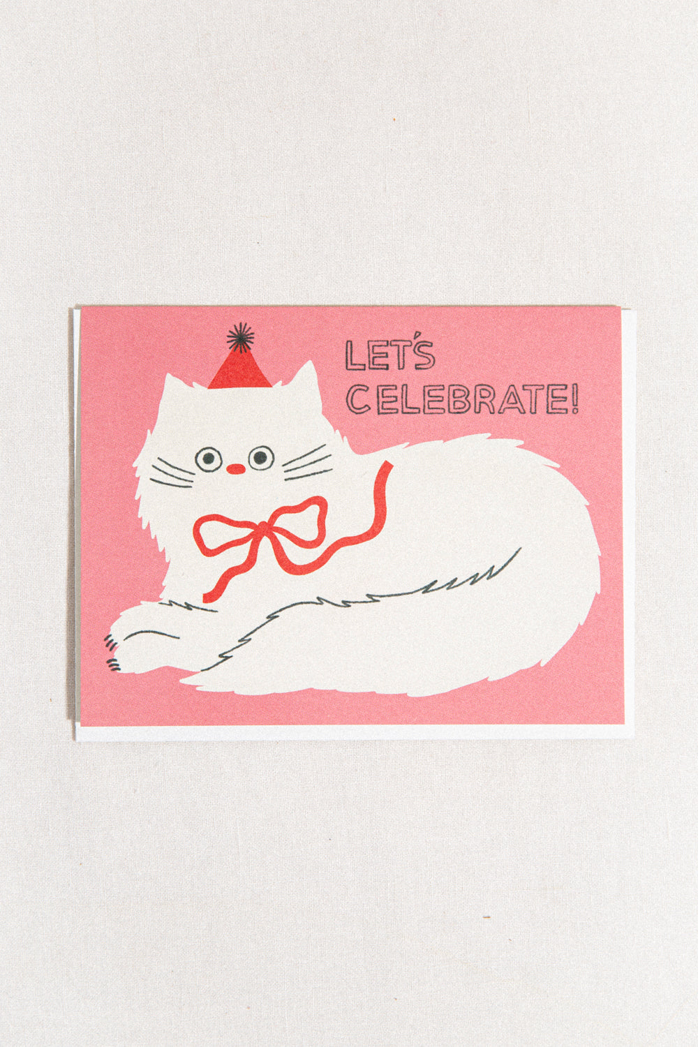 Let's Celebrate Cat Greeting Card