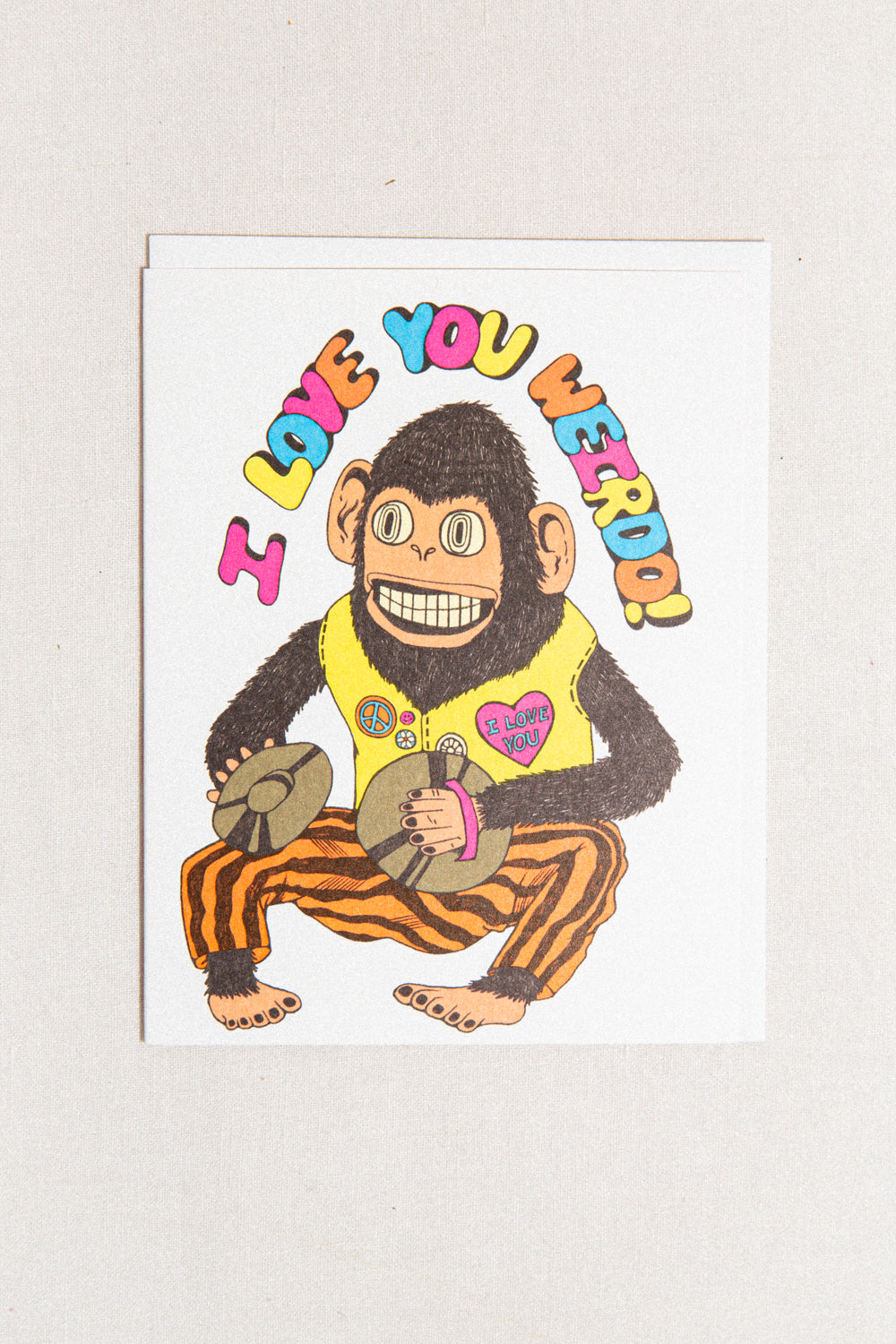 Love You Weirdo Greeting Card