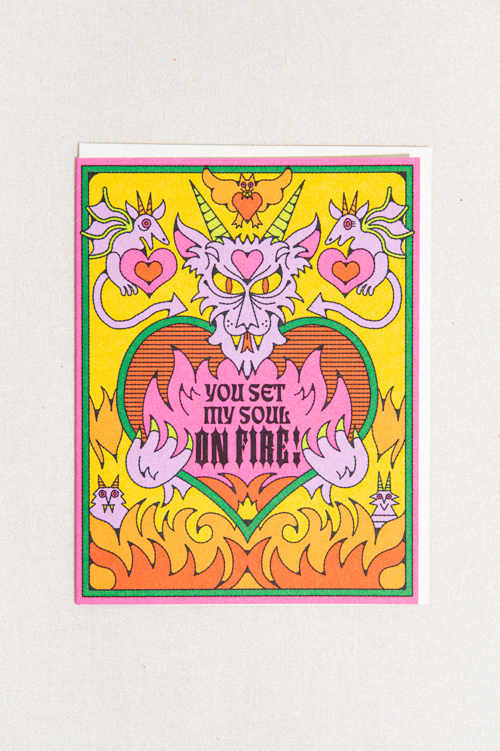 Set My Soul On Fire Greeting Card