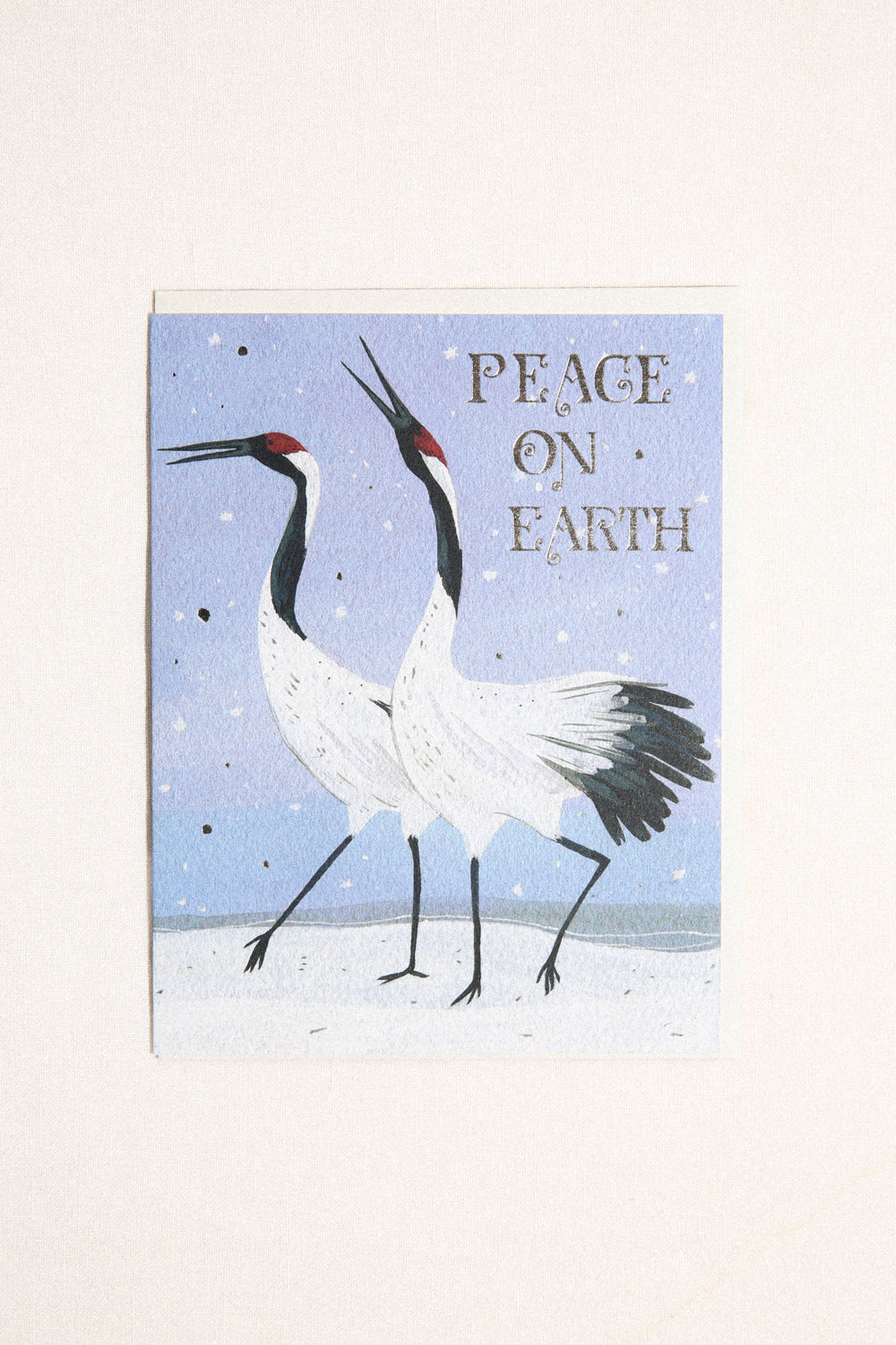 Snow Cranes Holiday Card