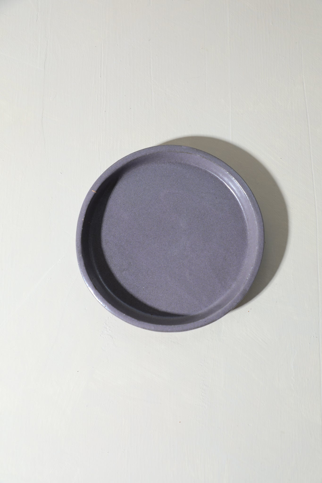 GLAZE TEST - Olive Dish / Purple