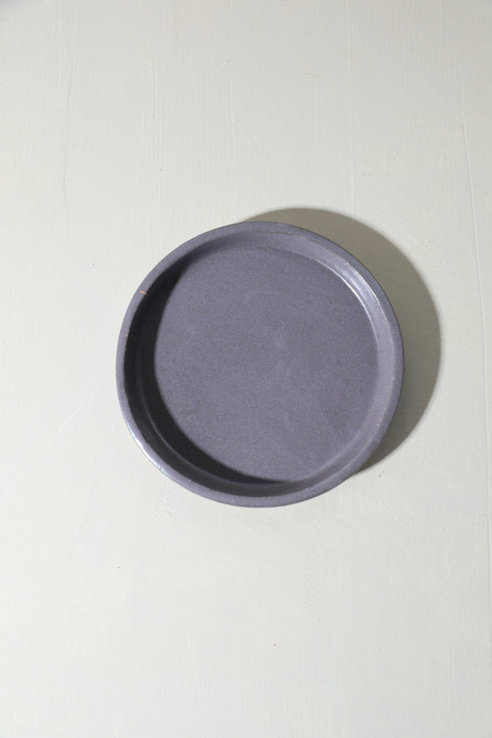 GLAZE TEST - Olive Dish / Purple