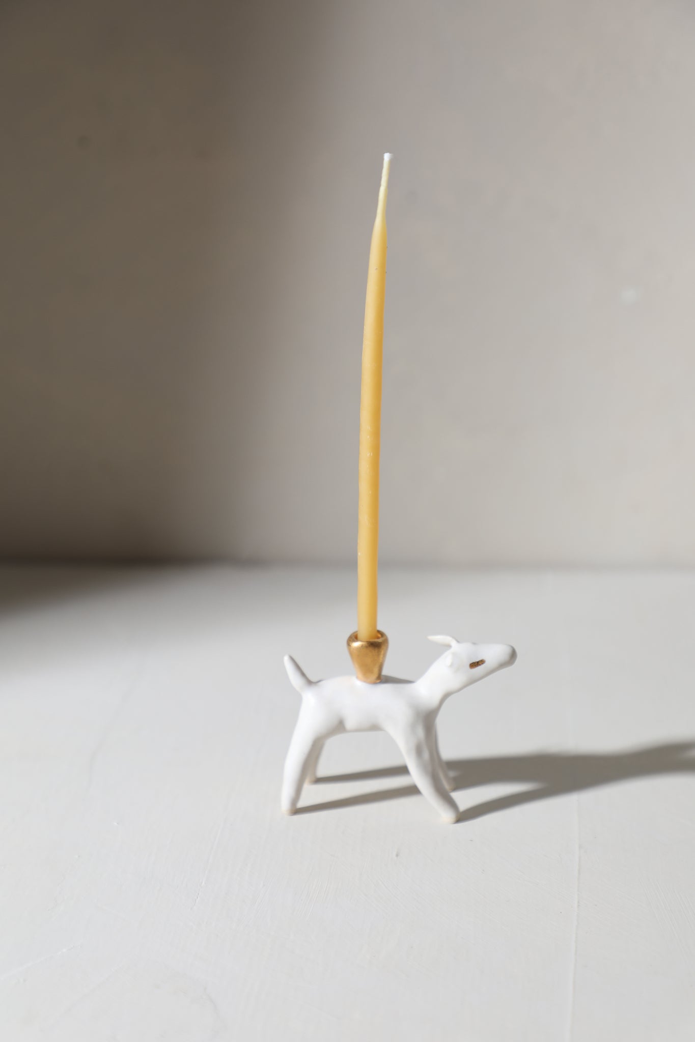 SECONDS - Chippy / Animal Candle Holder (chipped ear)