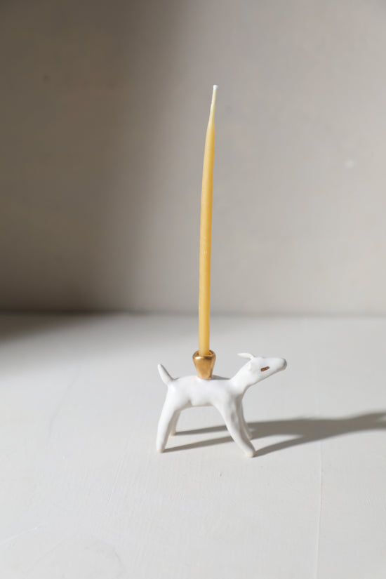 SECONDS - Chippy / Animal Candle Holder (chipped ear)