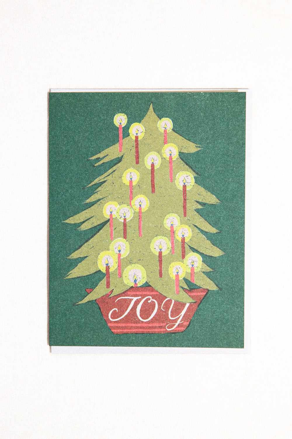 Joy Christmas Tree Greeting Card