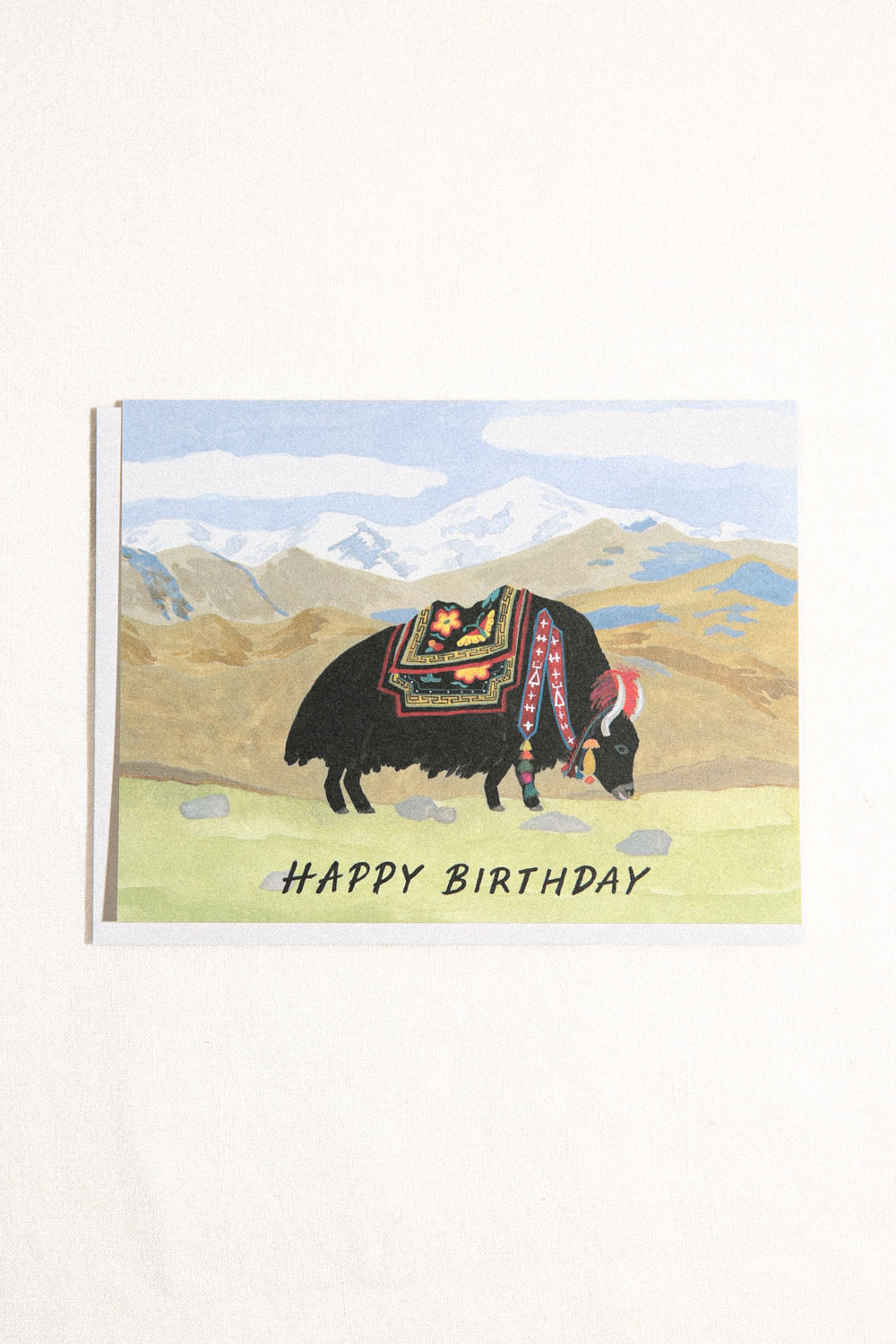 Yak Birthday Greeting Card