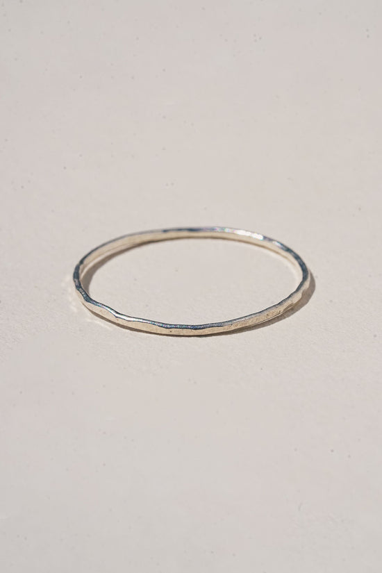 Load image into Gallery viewer, Hammered Stacking Ring - Silver
