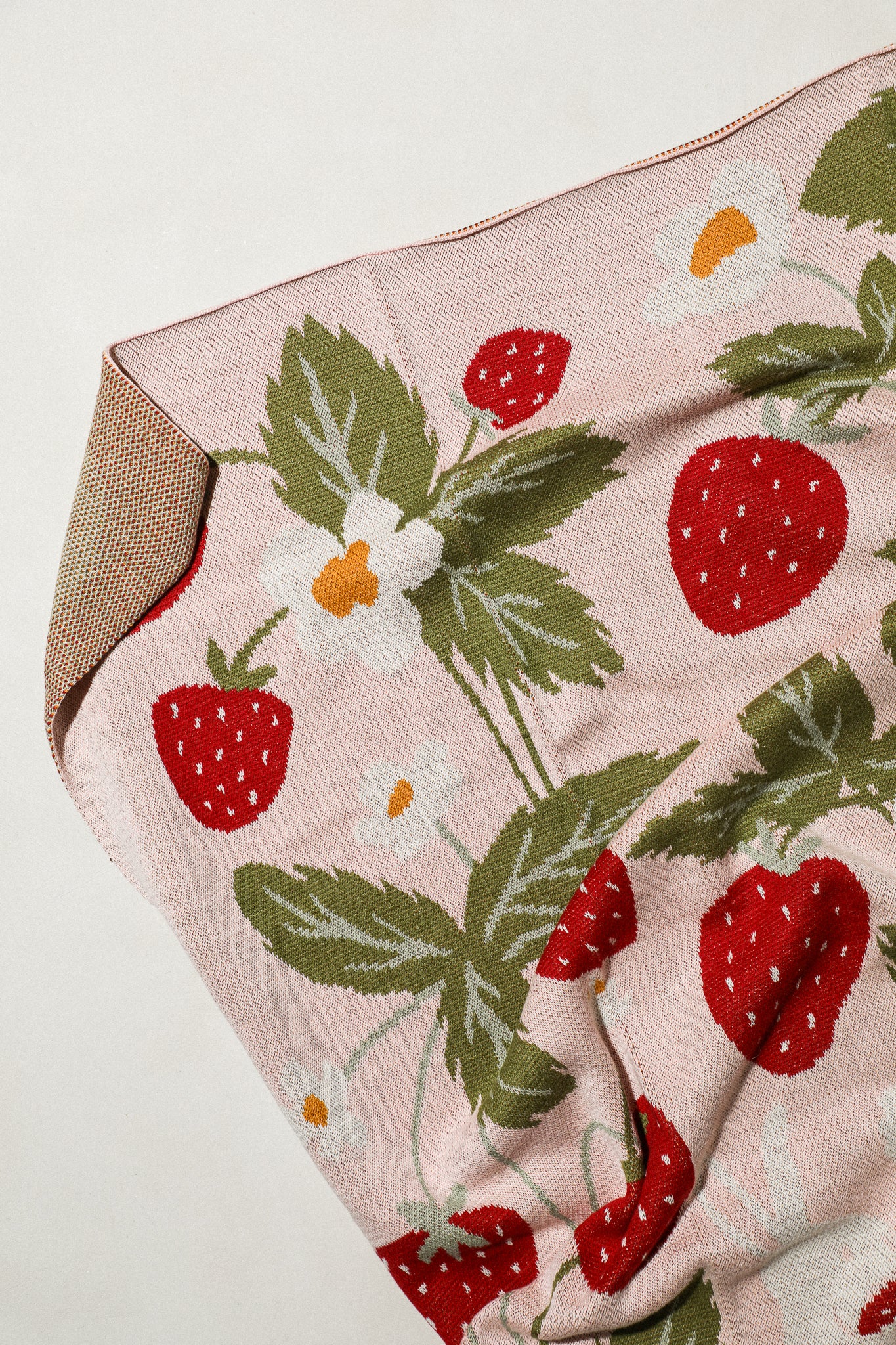 Strawberry Bunny Baby Blanket