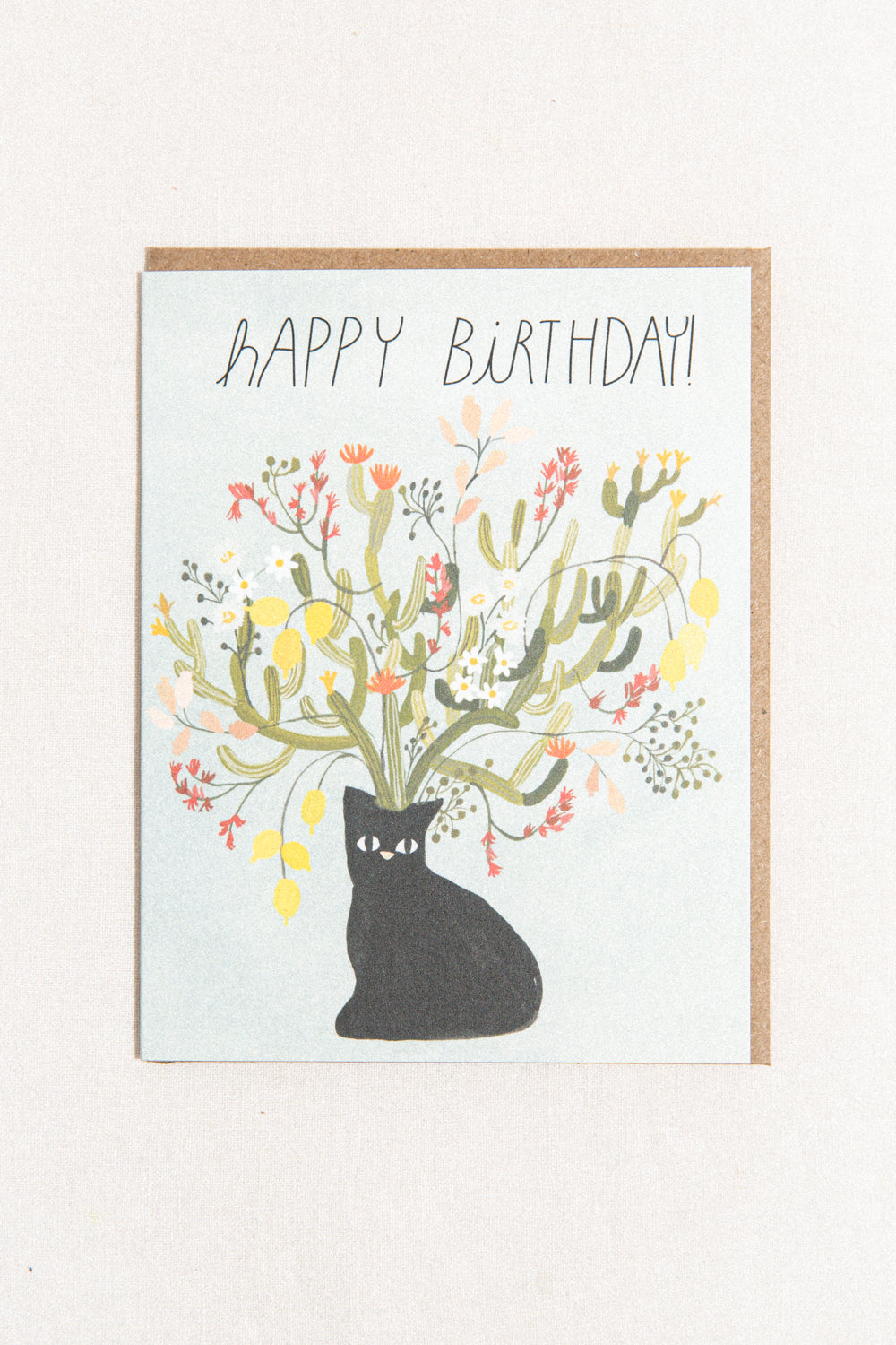 Birthday Cat Greeting Card