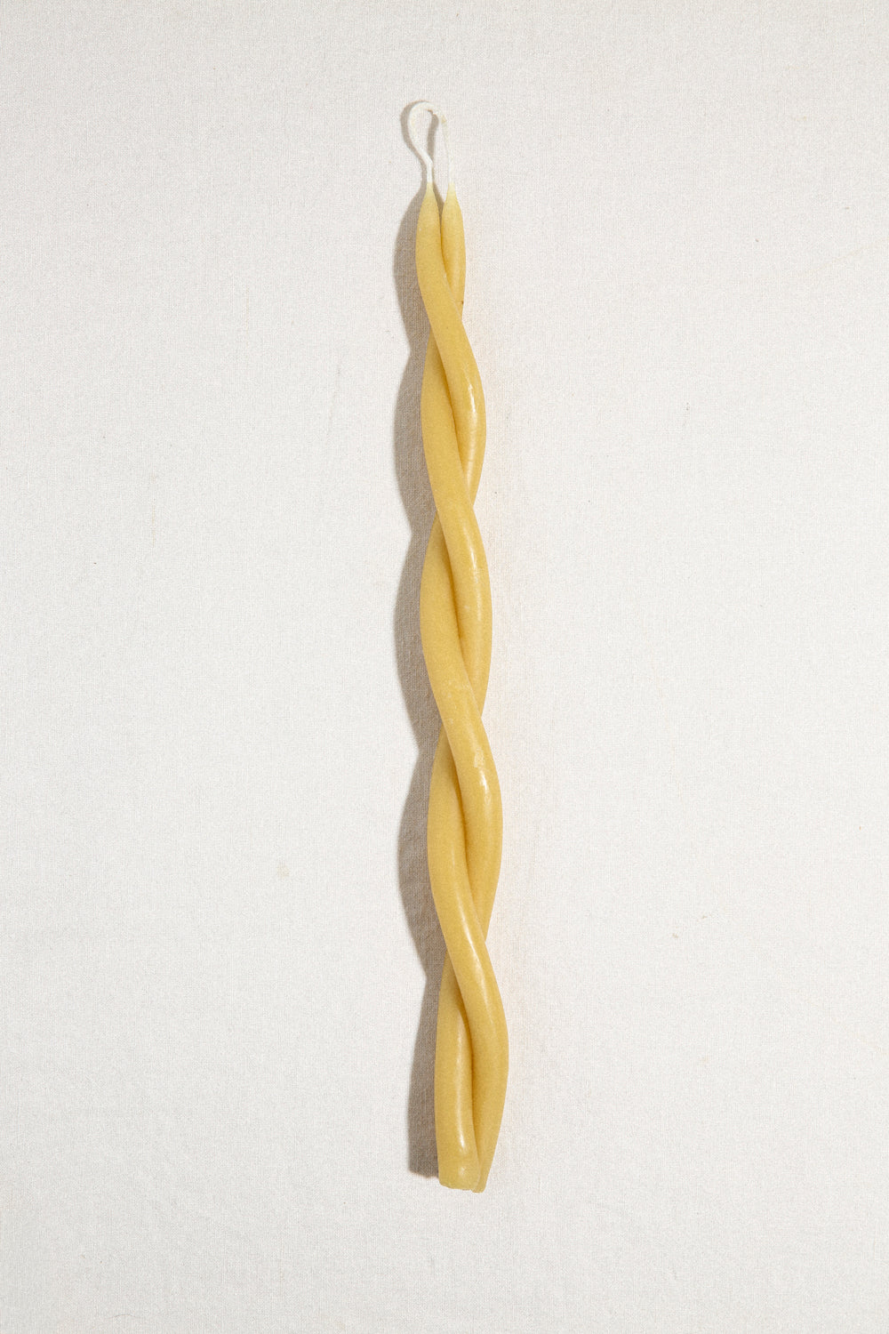 Tall Twisted Beeswax Taper