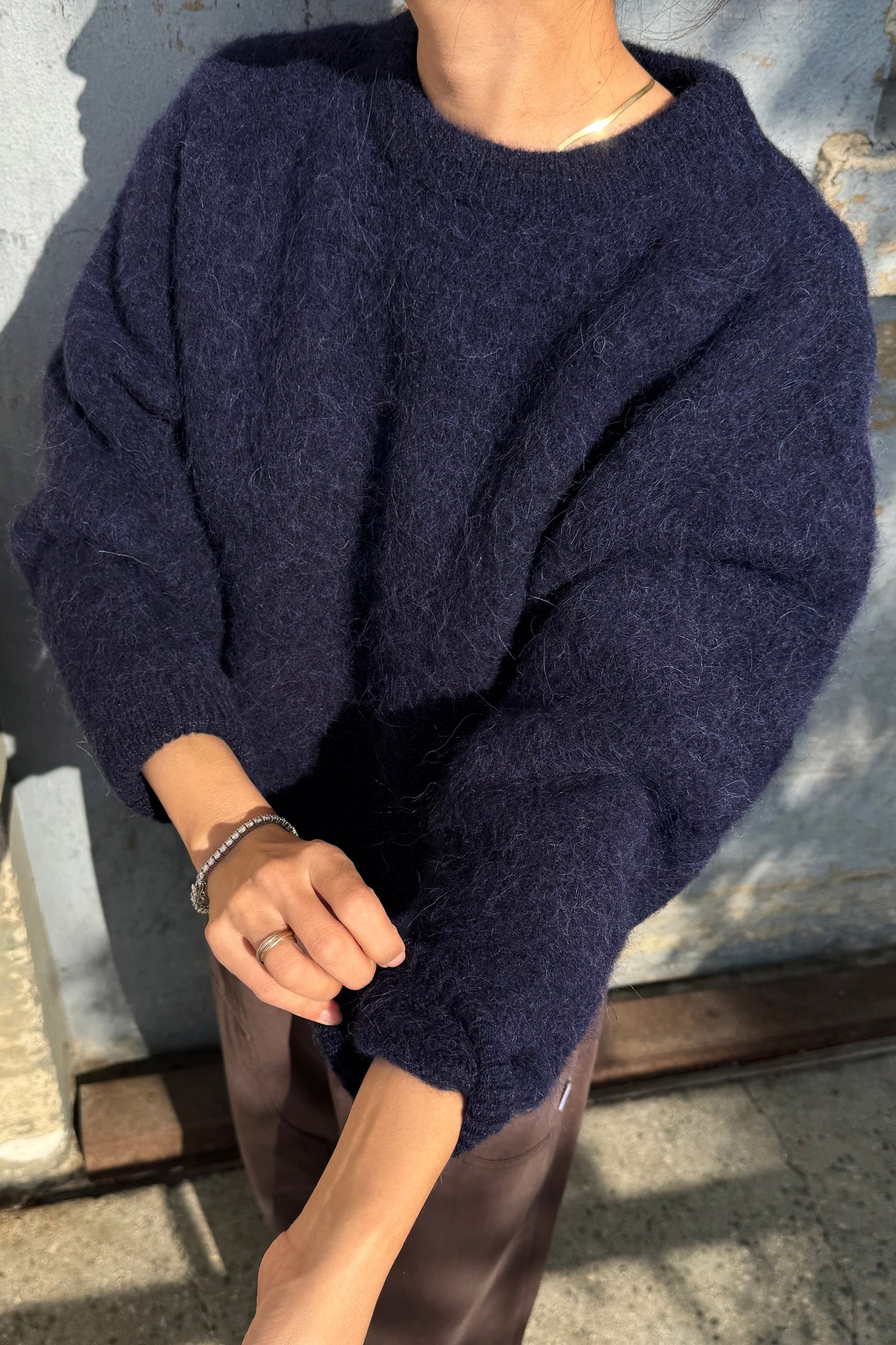 Elio Alpaca Crewneck Sweater