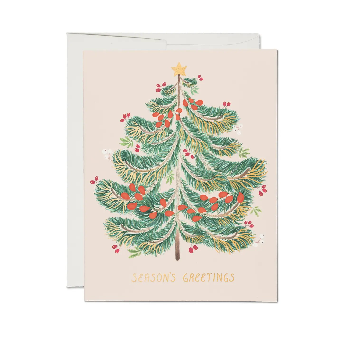 Season's Greetings Evergreen Card