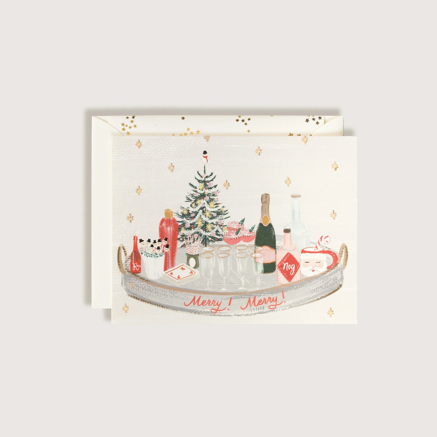 Merry Merry Holiday Tray Greeting Card (Copy)