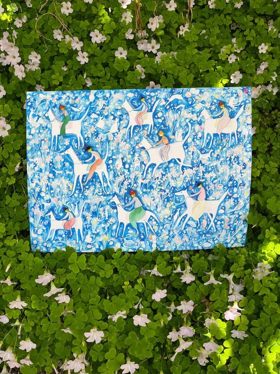 Blue Bell Riders Print