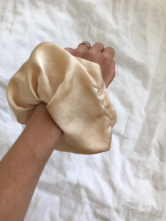Botanically Dyed Silk Scrunchy