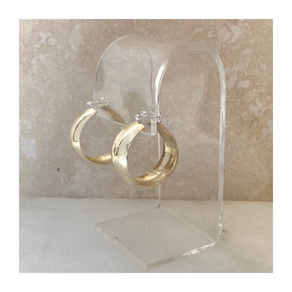 Acacia Hoops - Brass