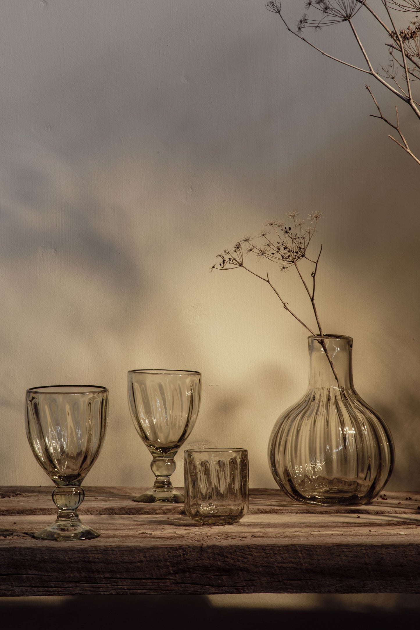 Fluted Glassware