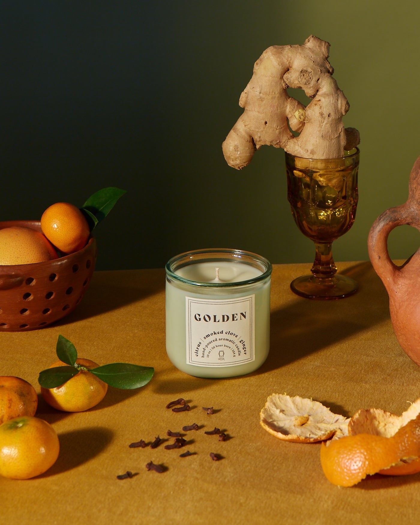 Golden 10oz Candle