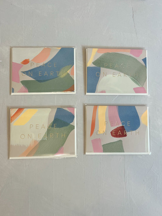 Peace On Earth Hand Painted Greeting Card