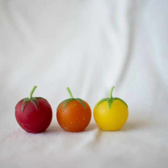 Cherry Tomato Beeswax Candles