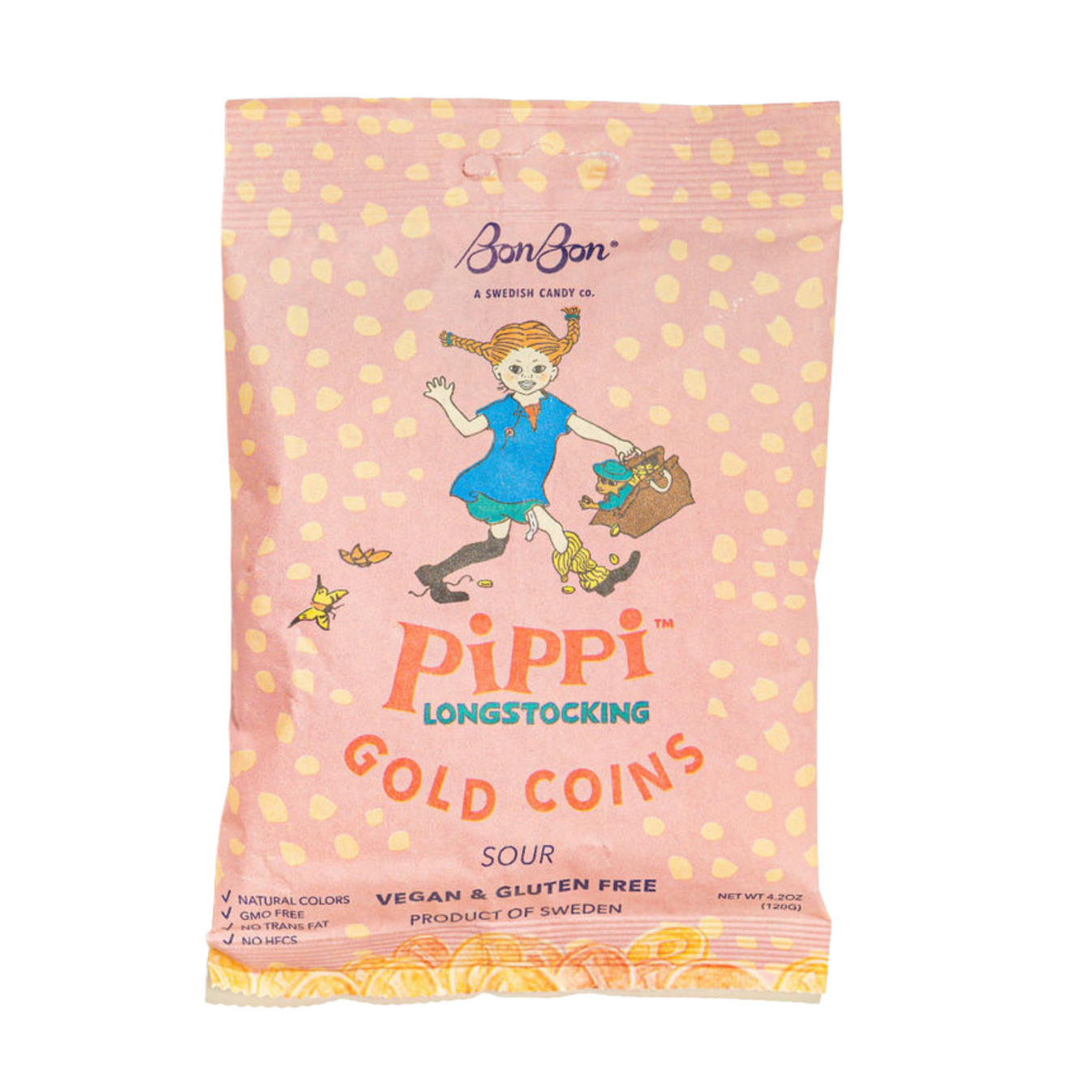 Pippi Longstocking’s Sour Gold Coin Gummies