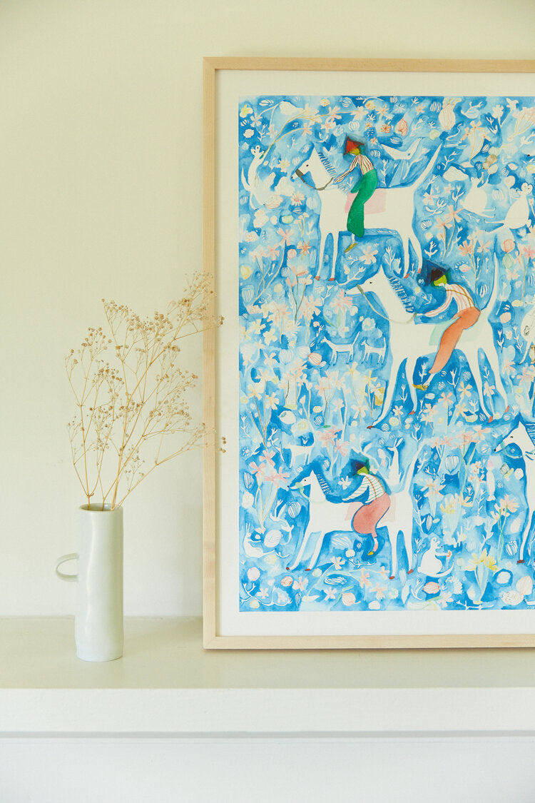Blue Bell Riders Print