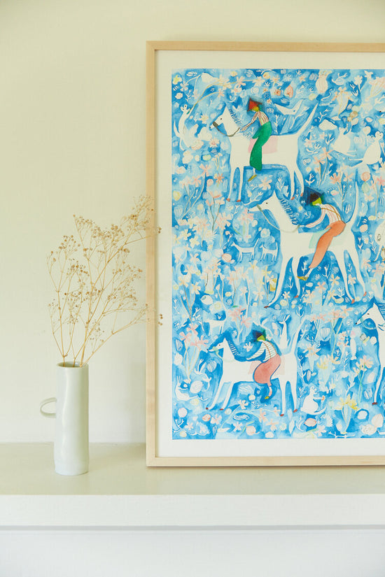 Blue Bell Riders Print