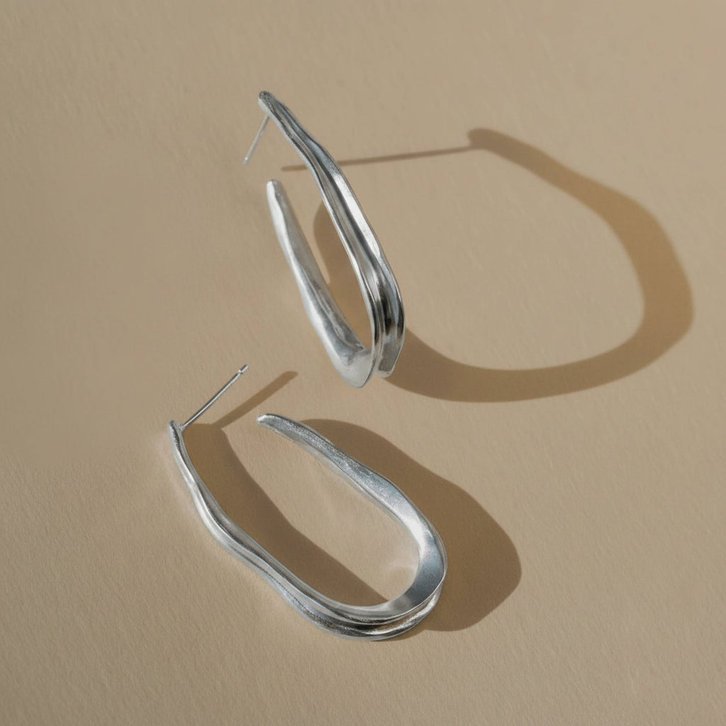 Grotto Earrings - Silver