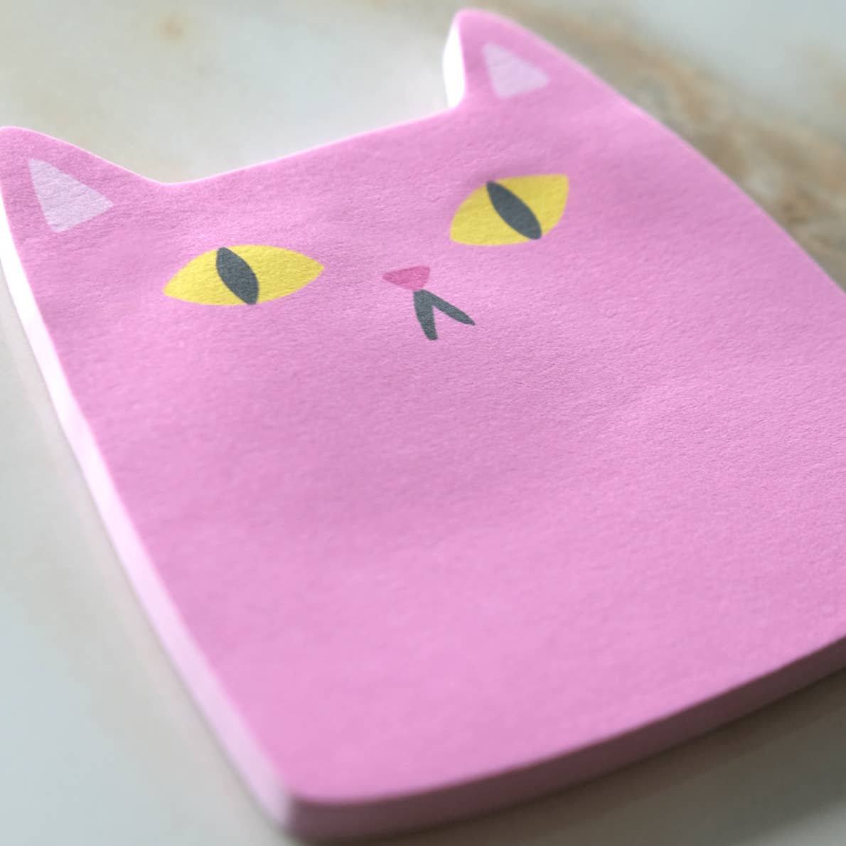 Pink Cat Sticky Notes