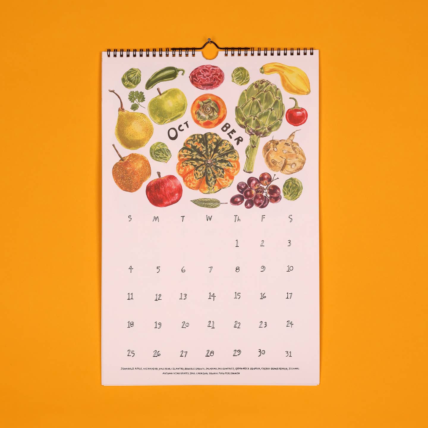 2027 Seasonal Produce Calendar