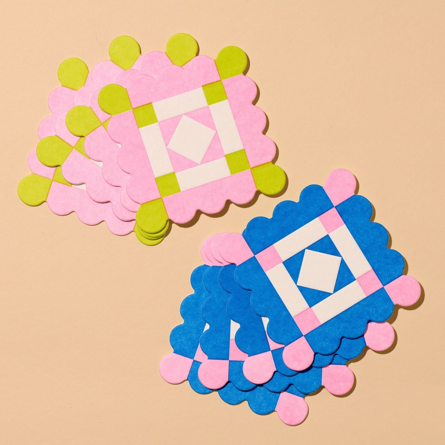 Reusable Letterpress Coasters